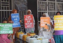 Walhi Sulsel Bersama GEMAH Minta Pemerintah Atasi Krisis Air Bersih di Makassar
