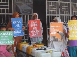 Walhi Sulsel Bersama GEMAH Minta Pemerintah Atasi Krisis Air Bersih di Makassar