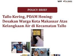 Policy Brief: Desakan Warga Kota Makassar atas Kelangkaan Air di Kecamatan Tallo