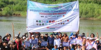 Air untuk Semua, Seruan Pulihkan DAS Maros menggema dalam Aksi Kolaborasi Penanaman Pohon di bantaran Sungai Leko Pancing